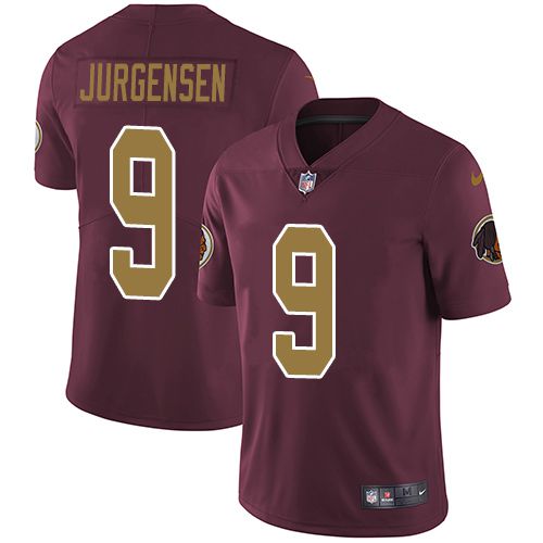 Men Washington Redskins #9 Sonny Jurgensen Nike Burgundy Alternate Limited NFL Jersey->washington redskins->NFL Jersey